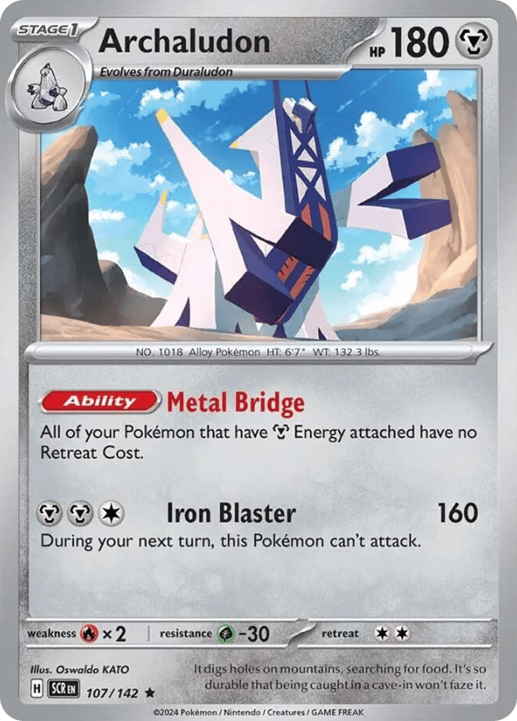 Archaludon 107/142 from Pokemon TCG Stellar Crown