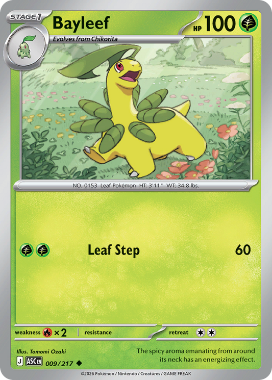 Bayleef 009/217 from Pokemon TCG Ascended Heroes