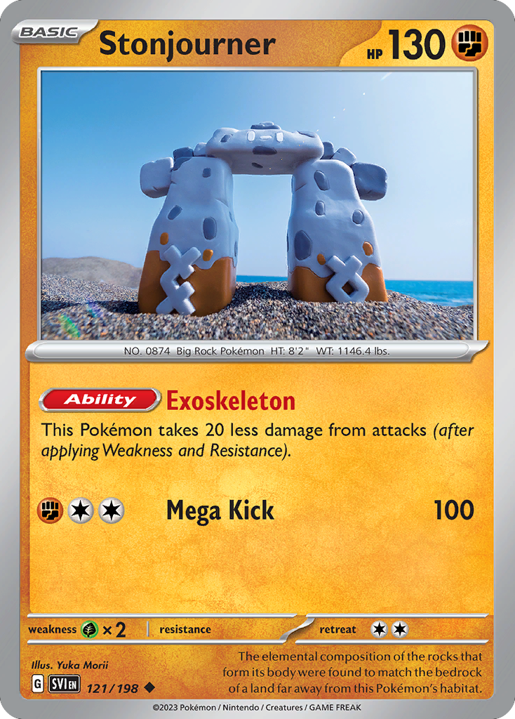Stonjourner 121/198 from Pokemon TCG Scarlet & Violet