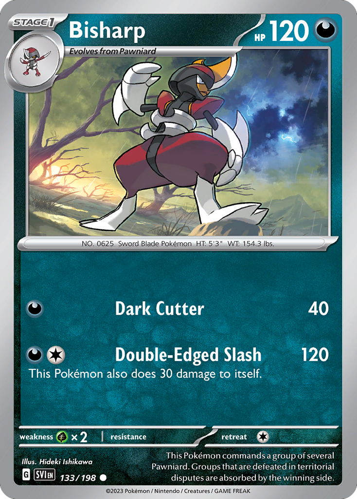 Bisharp 133/198 from Pokemon TCG Scarlet & Violet