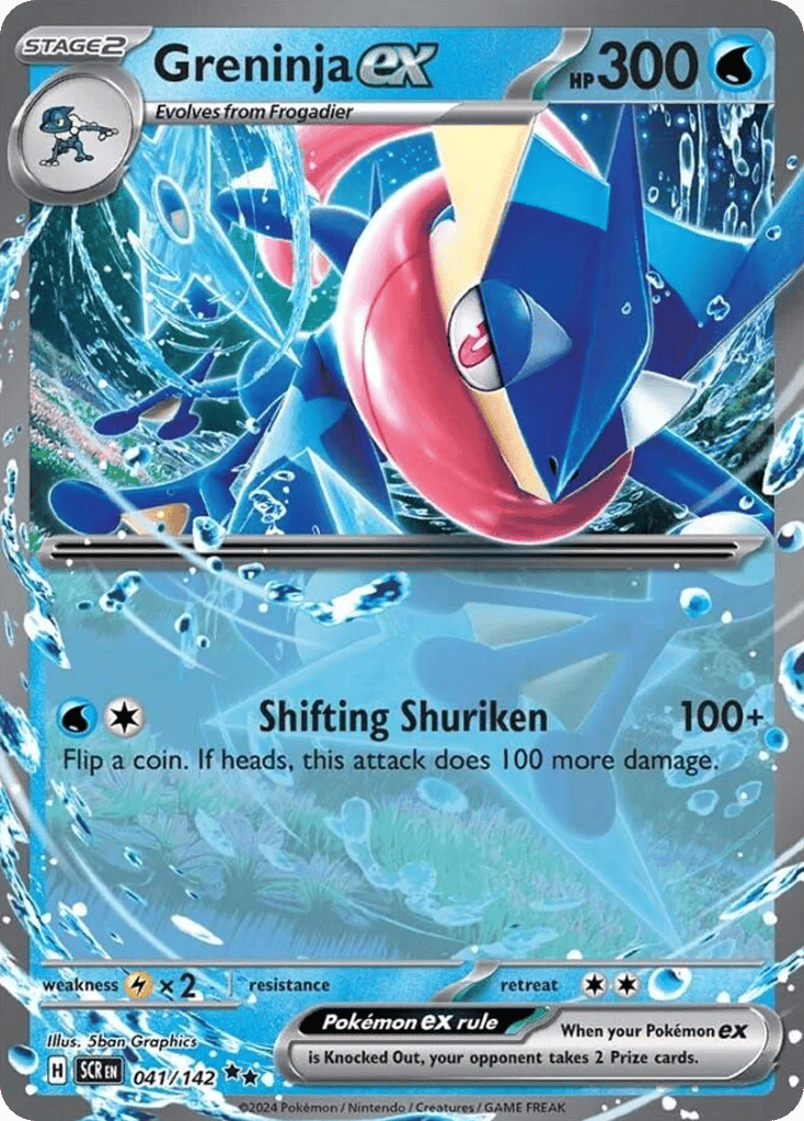 Greninja ex 041/142 from Pokemon TCG Stellar Crown