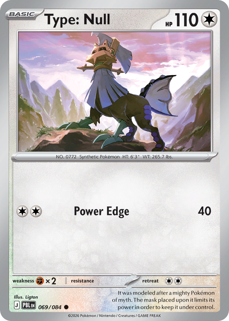 Type: Null 069/084 from Pokemon TCG Pitch Black