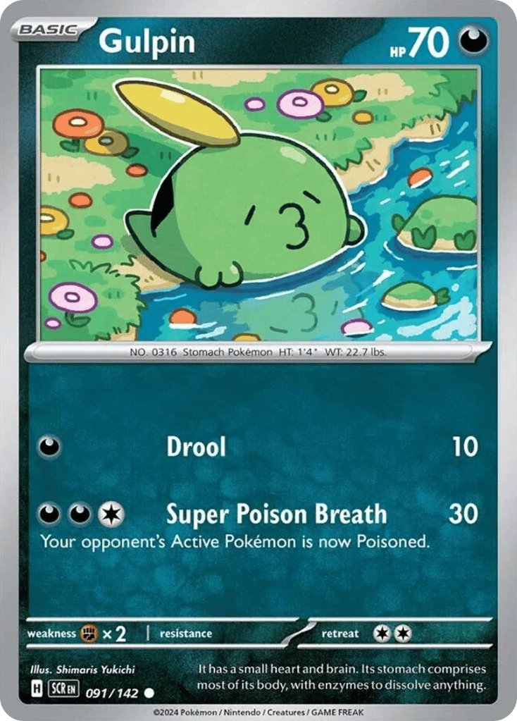 Gulpin 091/142 from Pokemon TCG Stellar Crown