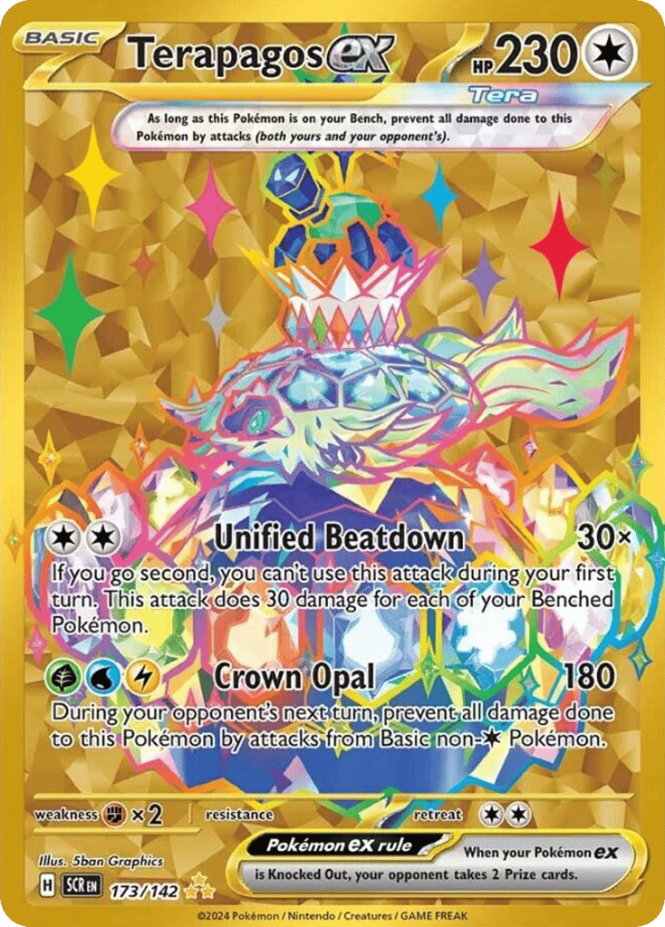 Terapagos ex 173/142 from Pokemon TCG Stellar Crown