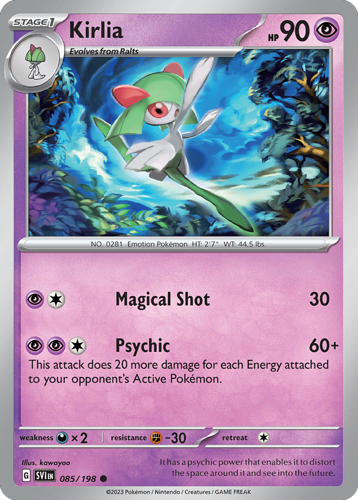Kirlia 085/198 from Pokemon TCG Scarlet & Violet