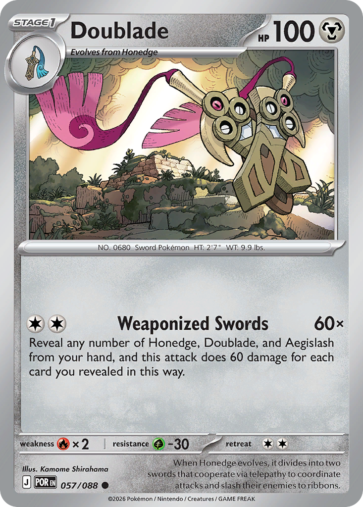 Doublade 057/088 from Pokemon TCG Perfect Order