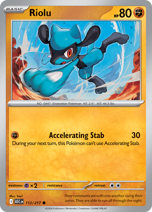 Riolu 112/217 from Pokemon TCG Ascended Heroes