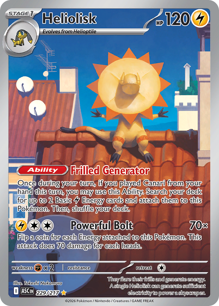 Heliolisk 229/217 from Pokemon TCG Ascended Heroes