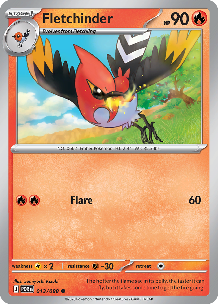 Fletchinder 013/088 from Pokemon TCG Perfect Order