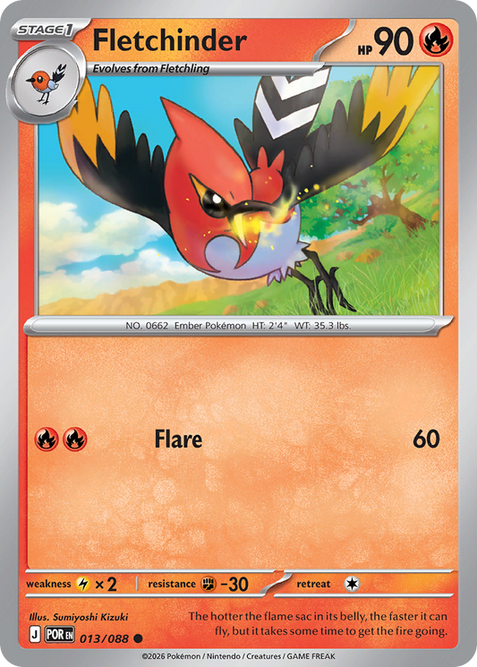 Fletchinder 013/088 from Pokemon TCG Perfect Order