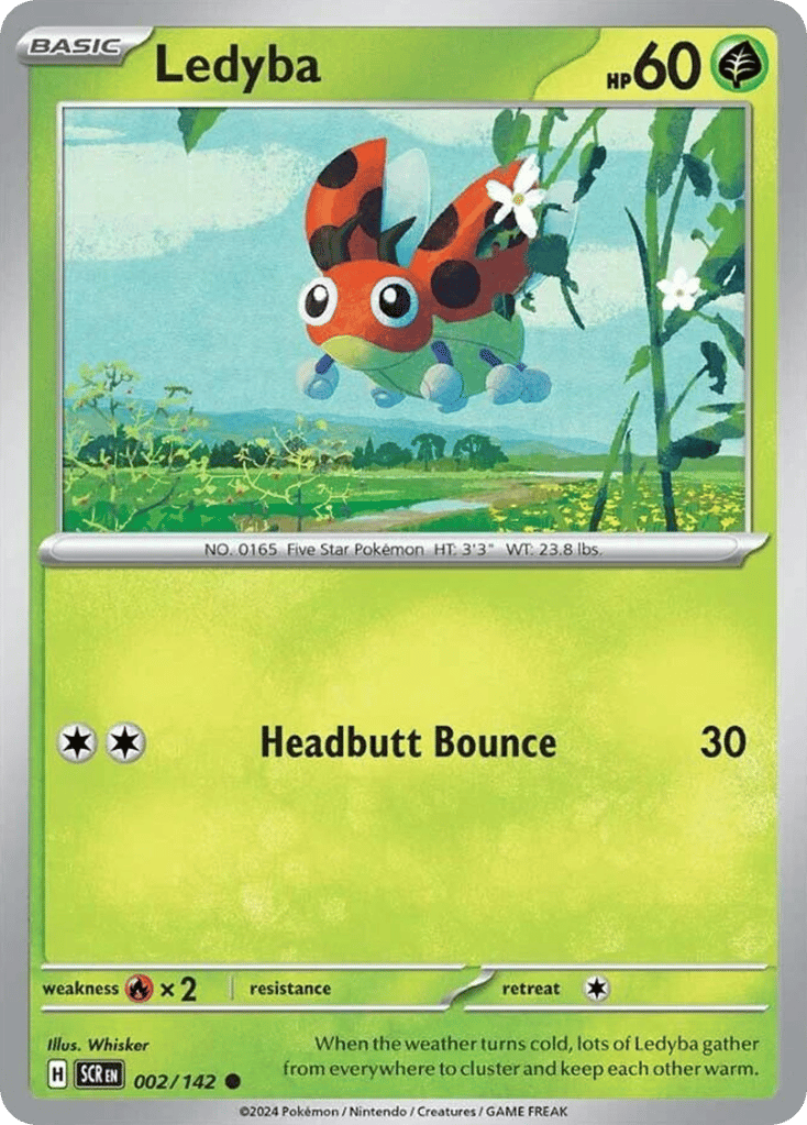 Ledyba 002/142 from Pokemon TCG Stellar Crown