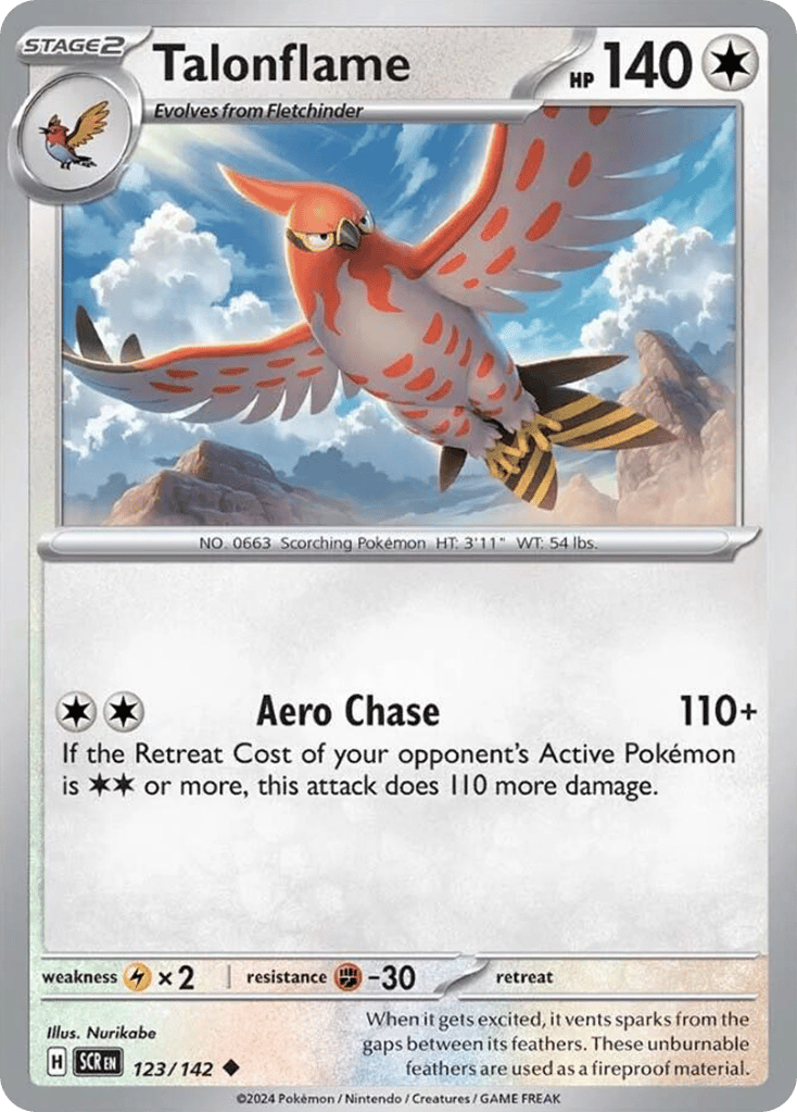 Talonflame 123/142 from Pokemon TCG Stellar Crown
