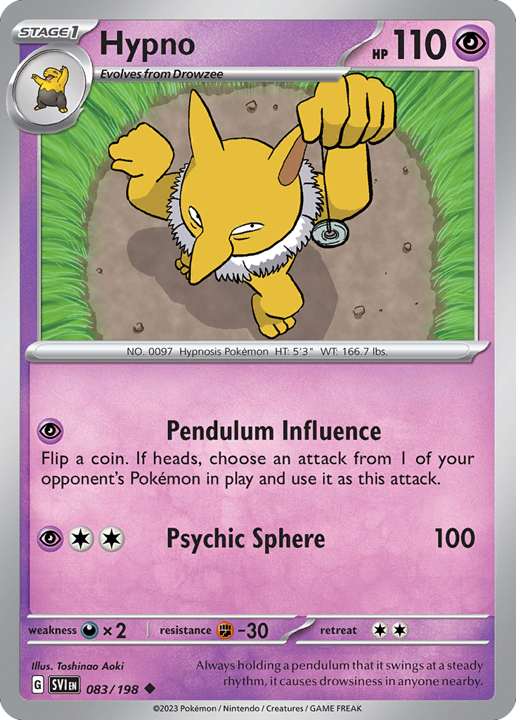 Hypno 083/198 from Pokemon TCG Scarlet & Violet