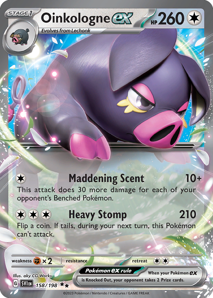 Oinkologne ex 158/198 from Pokemon TCG Scarlet & Violet