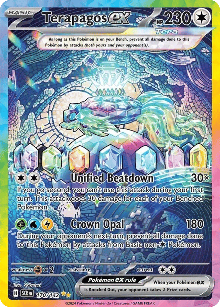 Terapagos ex 170/142 from Pokemon TCG Stellar Crown