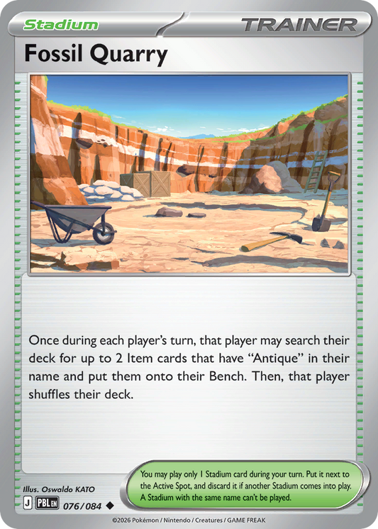 Fossil Quarry 076/084 from Pokemon TCG Pitch Black