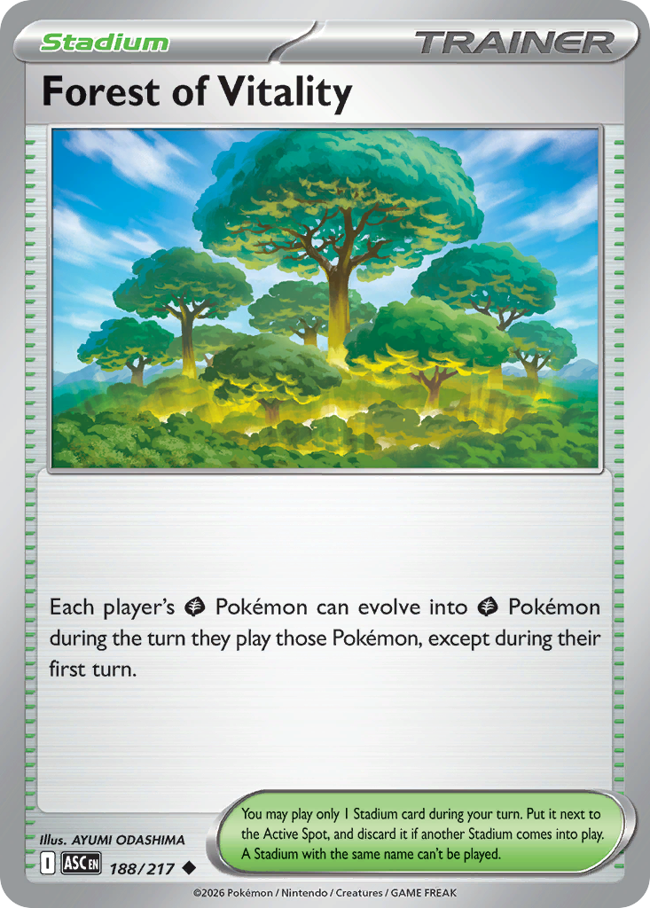 Forest of Vitality 188/217 from Pokemon TCG Ascended Heroes