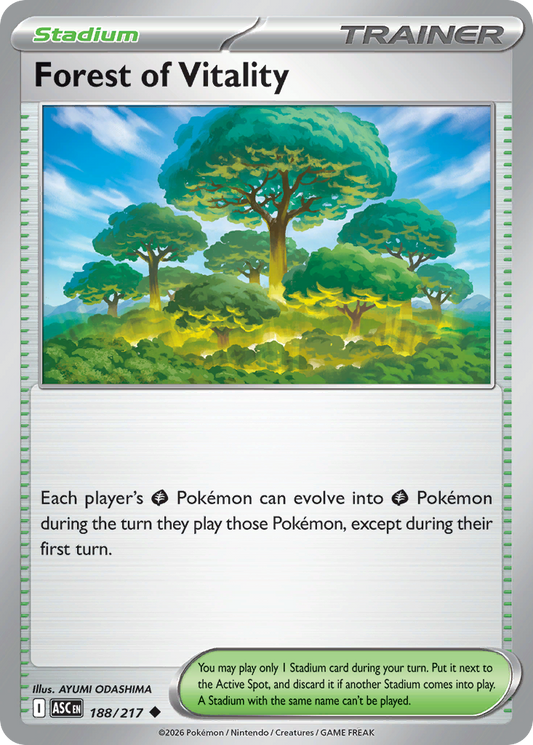 Forest of Vitality 188/217 from Pokemon TCG Ascended Heroes