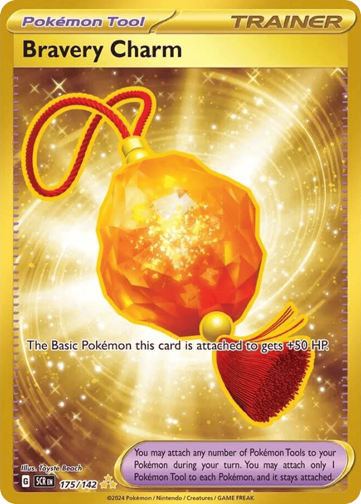 Bravery Charm 175/142 from Pokemon TCG Stellar Crown