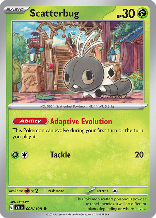 Scatterbug 008/198 from Pokemon TCG Scarlet & Violet