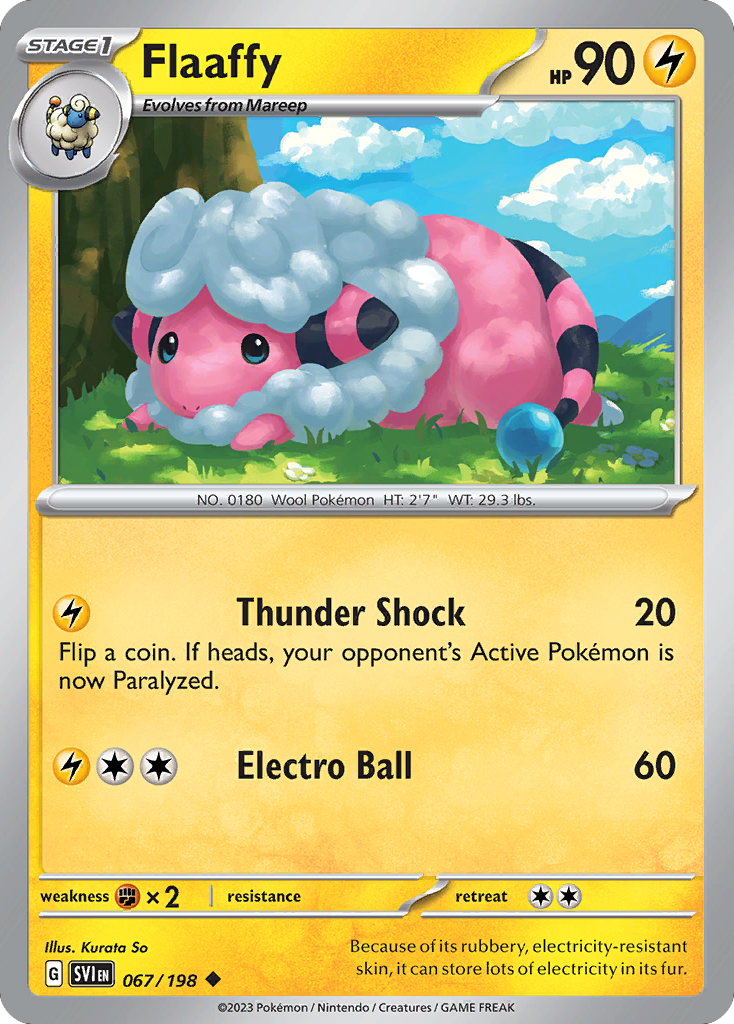 Flaaffy 067/198 from Pokemon TCG Scarlet & Violet