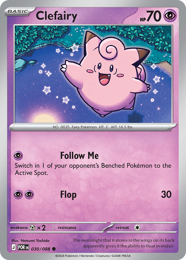 Clefairy 030/088 from Pokemon TCG Perfect Order