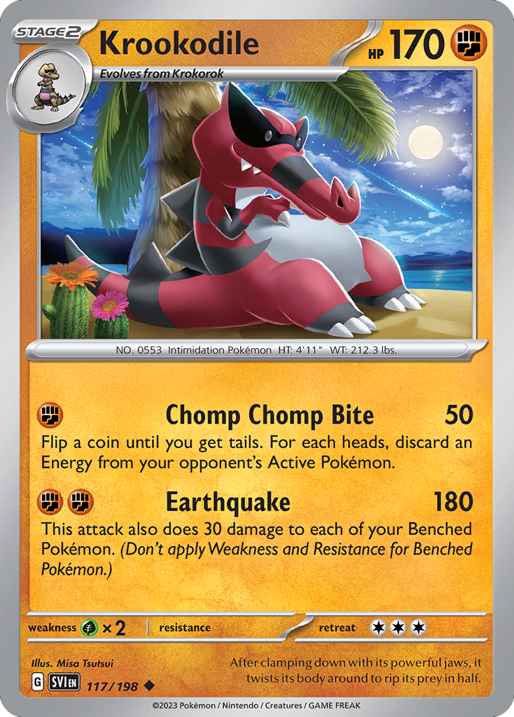 Krookodile 117/198 from Pokemon TCG Scarlet & Violet