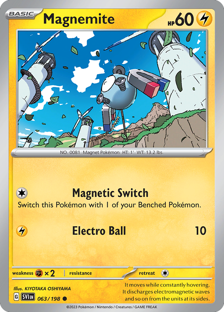 Magnemite 063/198 from Pokemon TCG Scarlet & Violet