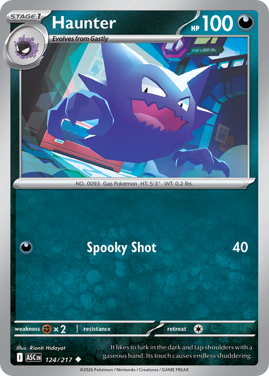Haunter 124/217 from Pokemon TCG Ascended Heroes