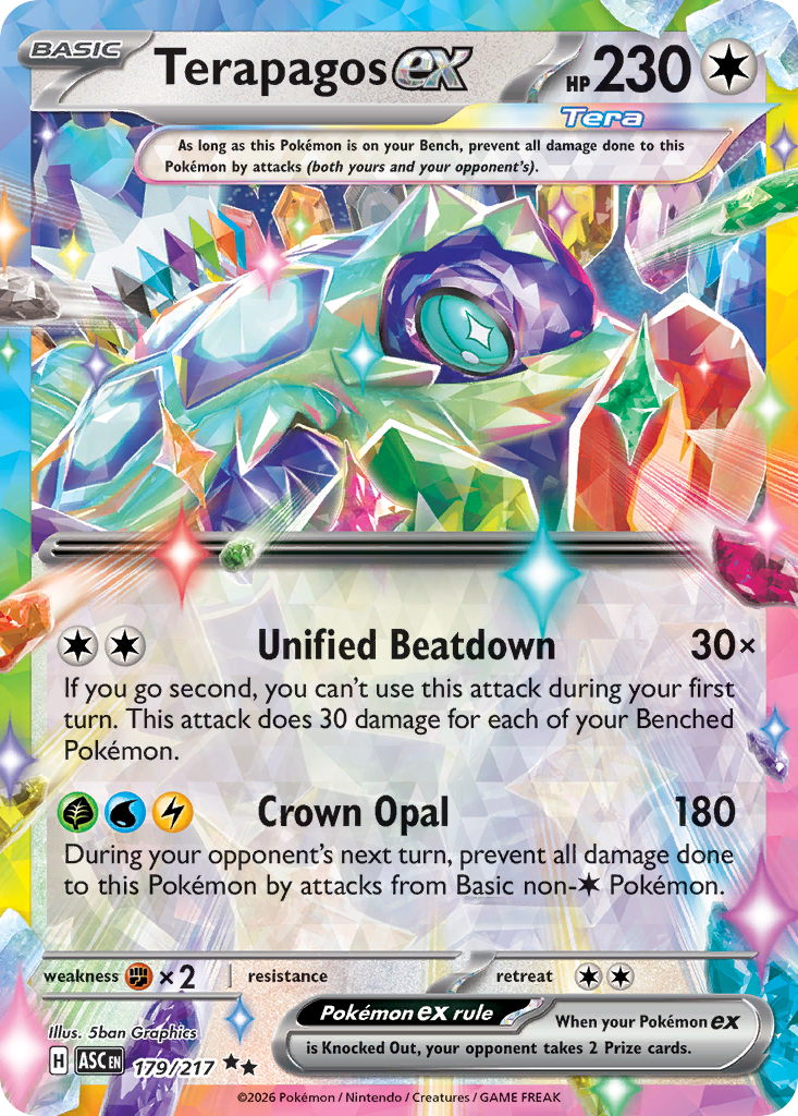 Terapagos ex 179/217 from Pokemon TCG Ascended Heroes