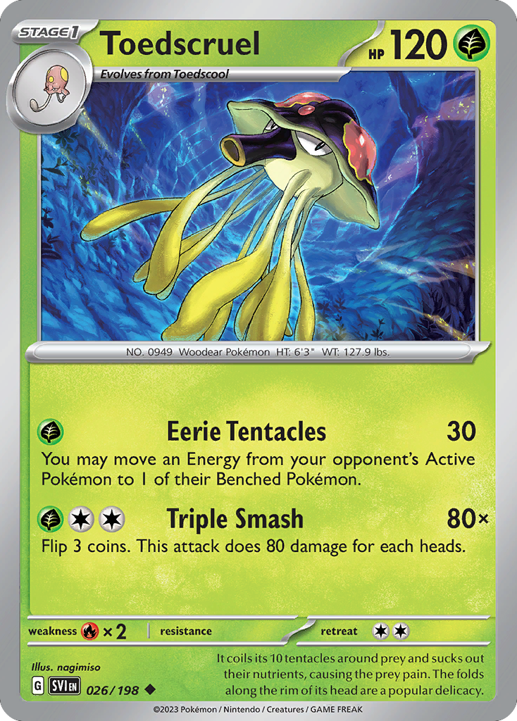 Toedscruel 026/198 from Pokemon TCG Scarlet & Violet