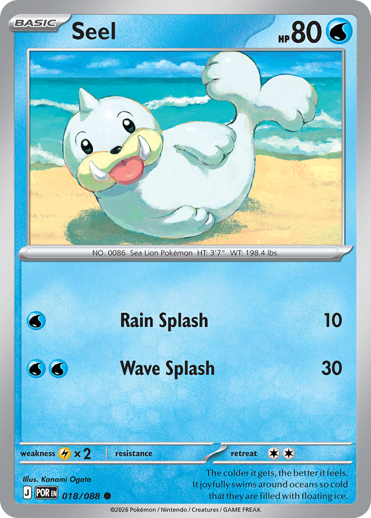 Seel 018/088 from Pokemon TCG Perfect Order
