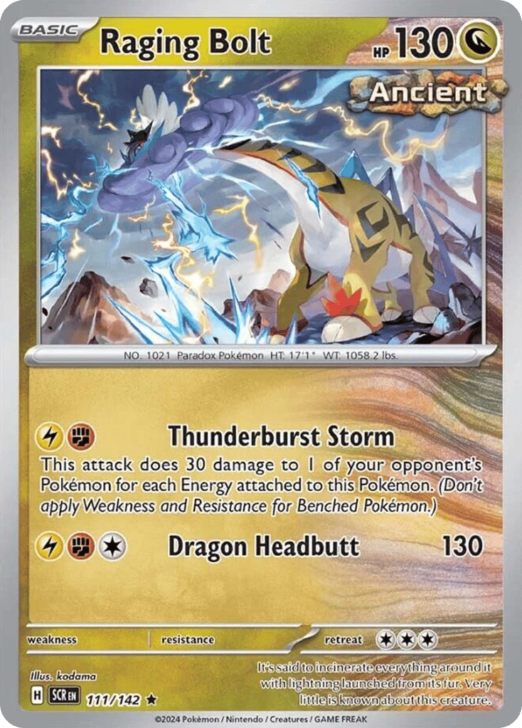 Raging Bolt 111/142 from Pokemon TCG Stellar Crown