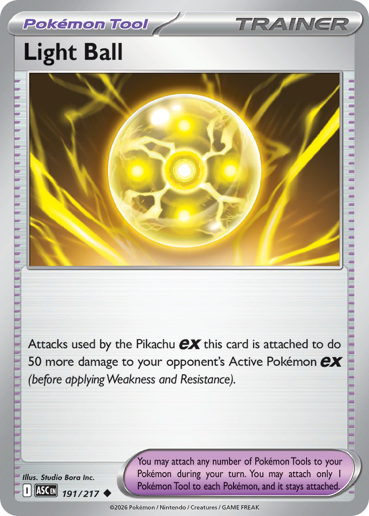 Light Ball 191/217 from Pokemon TCG Ascended Heroes