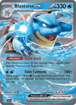Blastoise ex 030/142 from Pokemon TCG Stellar Crown