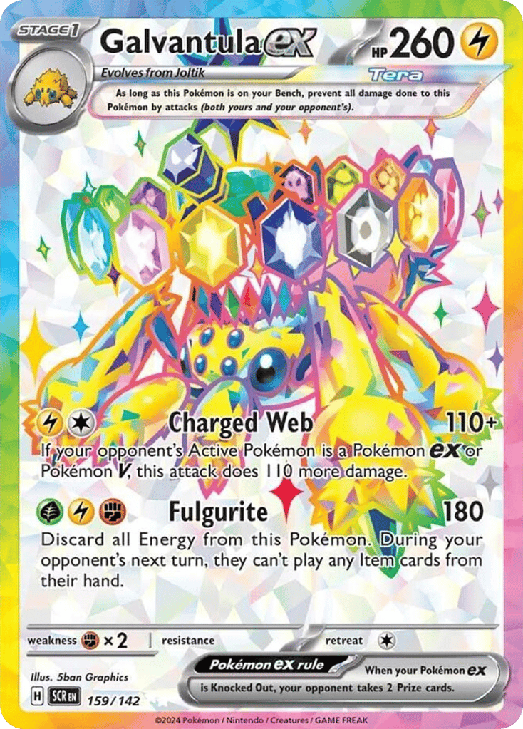 Galvantula ex 159/142 from Pokemon TCG Stellar Crown