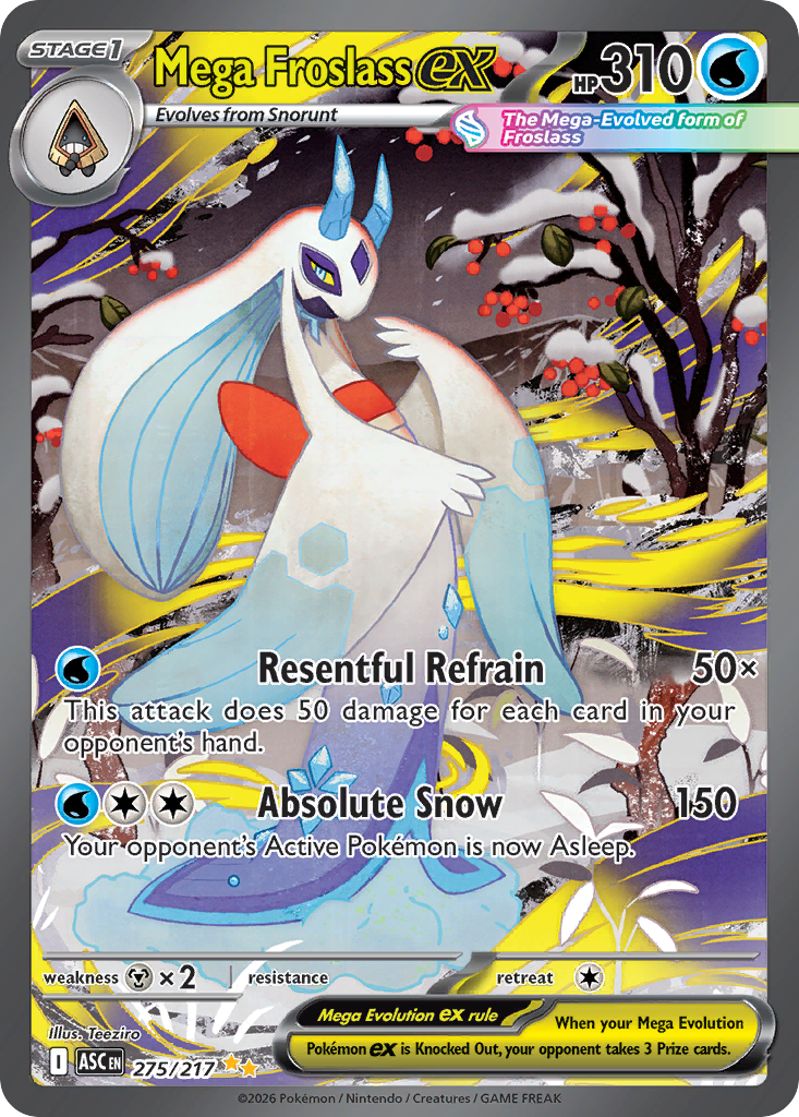 Mega Froslass ex 275/217 from Pokemon TCG Ascended Heroes