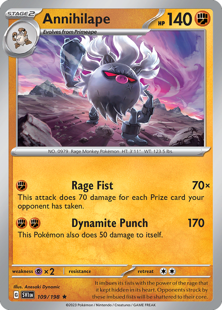 Annihilape 109/198 from Pokemon TCG Scarlet & Violet
