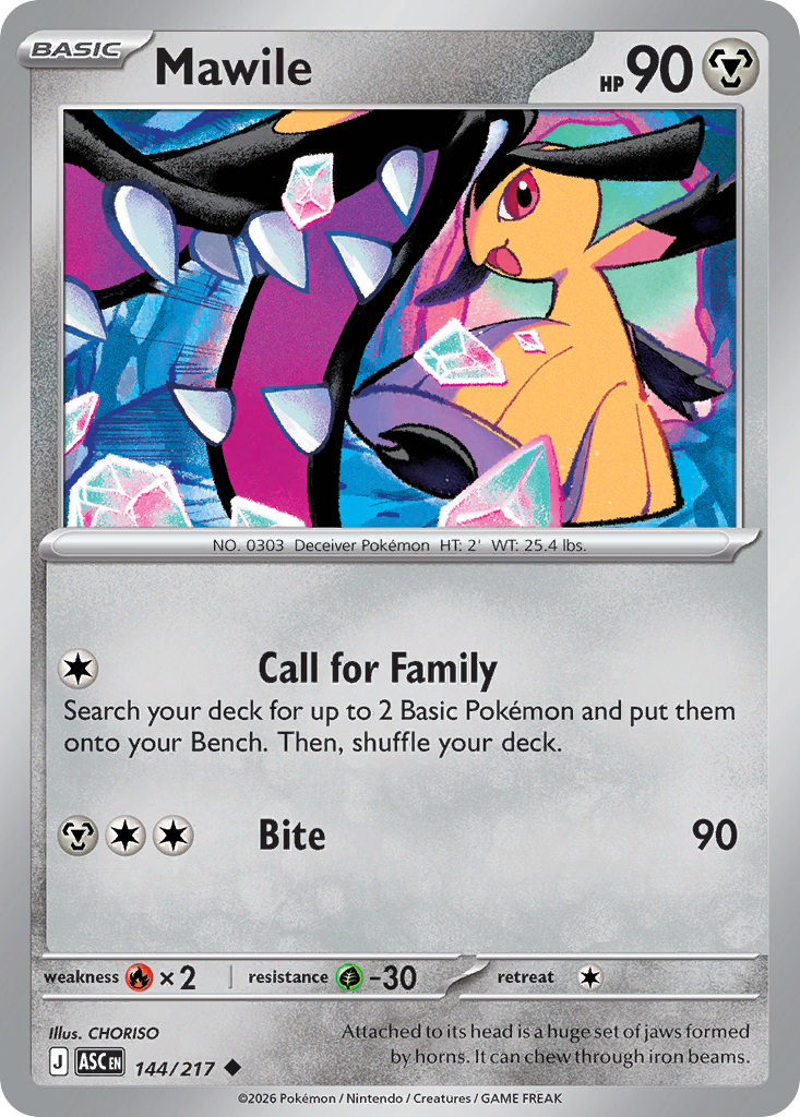 Mawile 144/217 from Pokemon TCG Ascended Heroes