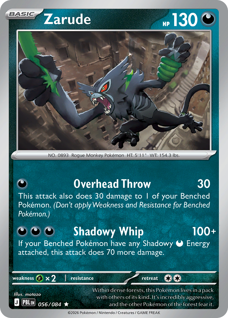 Zarude 056/084 from Pokemon TCG Pitch Black