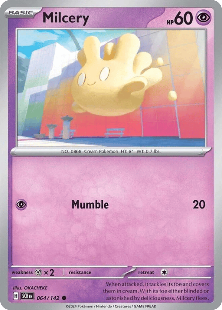 Milcery 064/142 from Pokemon TCG Stellar Crown