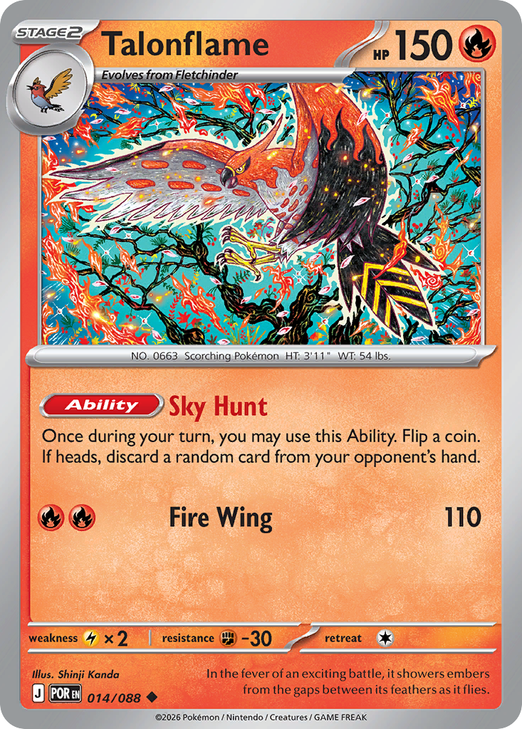 Talonflame 014/088 from Pokemon TCG Perfect Order