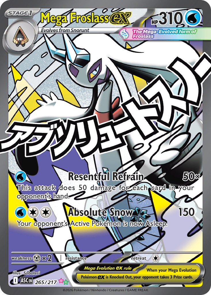 Mega Froslass ex 265/217 from Pokemon TCG Ascended Heroes