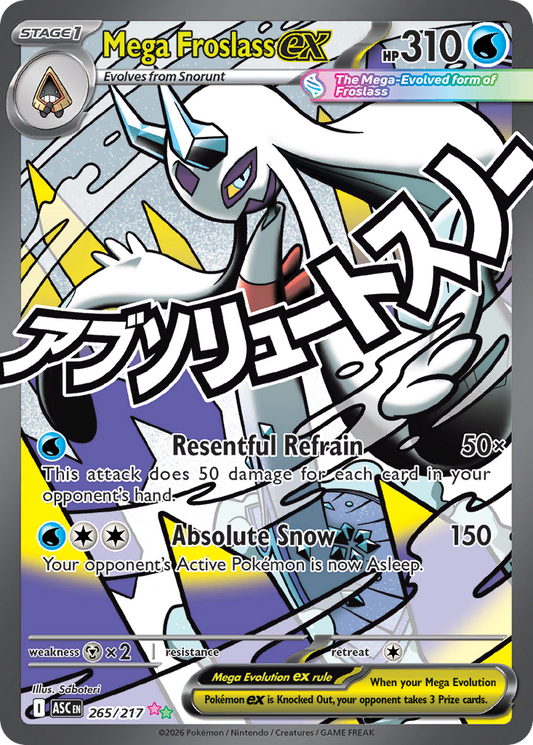 Mega Froslass ex 265/217 from Pokemon TCG Ascended Heroes
