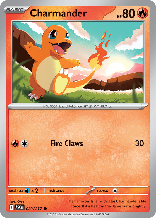 Charmander 020/217 from Pokemon TCG Ascended Heroes