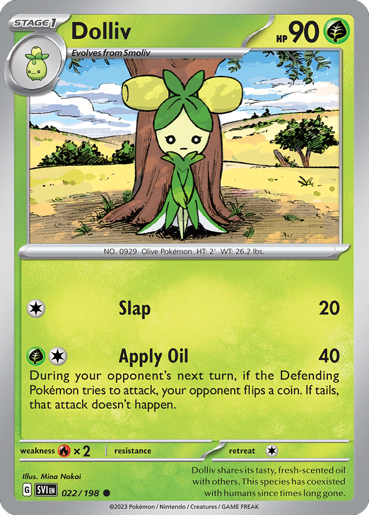 Dolliv 022/198 from Pokemon TCG Scarlet & Violet