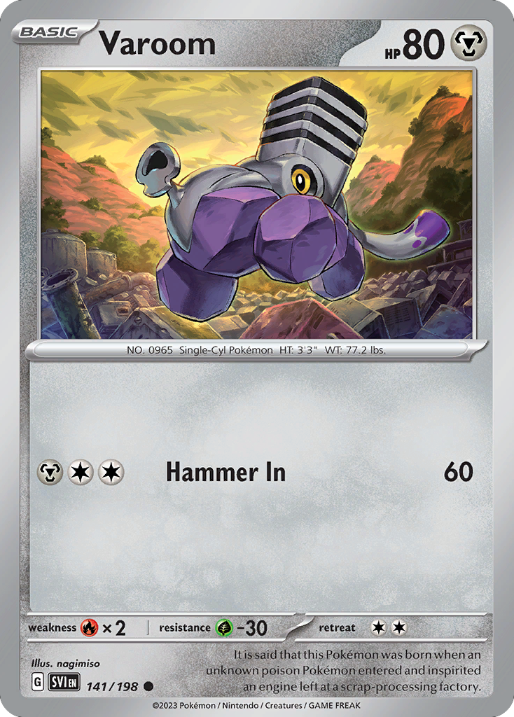 Varoom 141/198 from Pokemon TCG Scarlet & Violet
