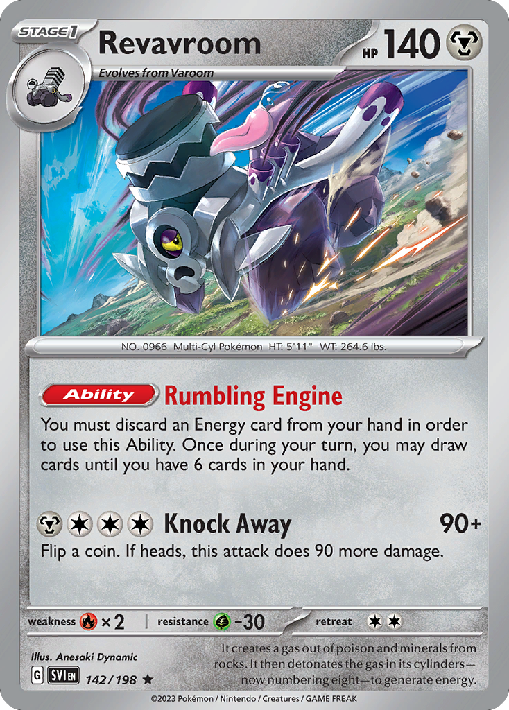 Revavroom 142/198 from Pokemon TCG Scarlet & Violet