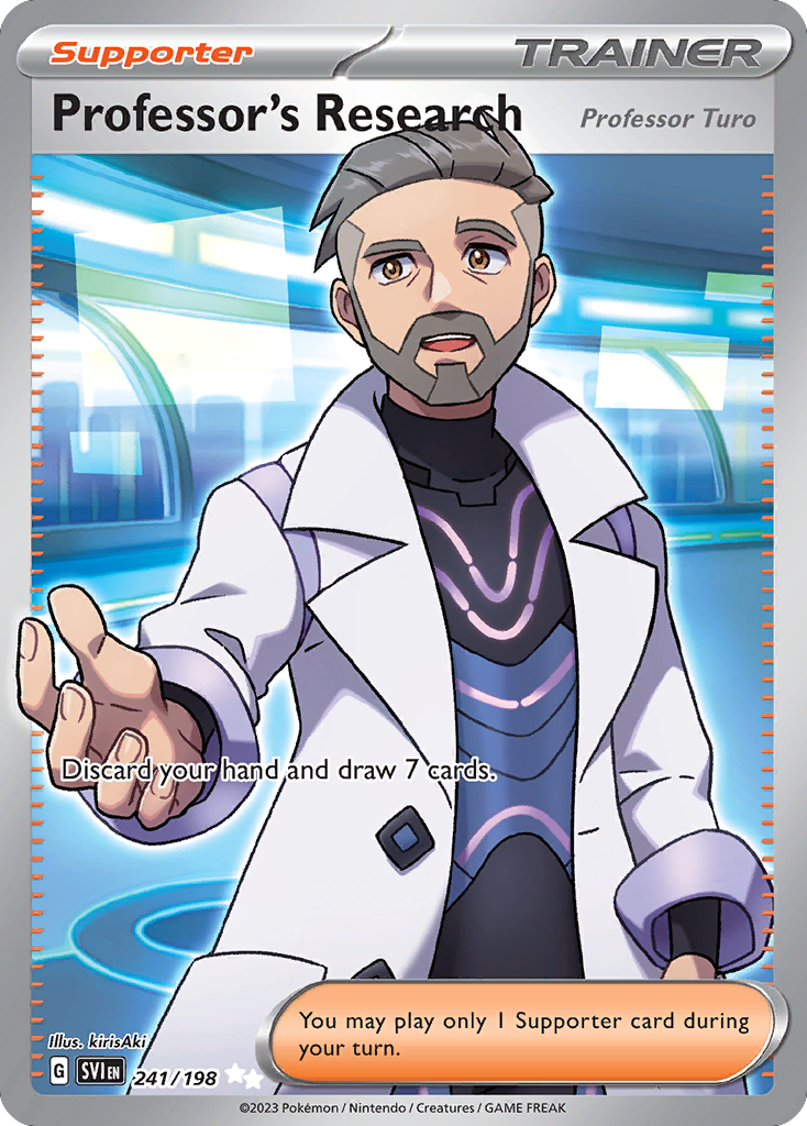 Professor's Research (Professor Turo) 241/198 from Pokemon TCG Scarlet & Violet
