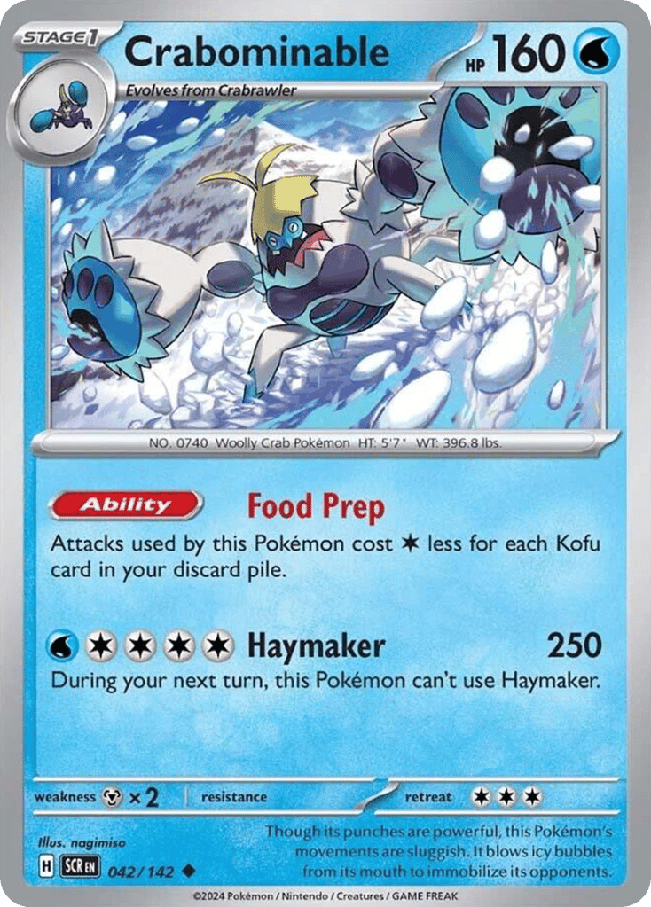 Crabominable 042/142 from Pokemon TCG Stellar Crown